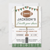 Invitation Football 4ème anniversaire (Devant)