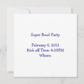 Invitation Football à la fête du drapeau (Dos)