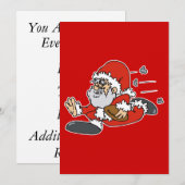 Invitation Football à Père Noël (Devant / Derrière)