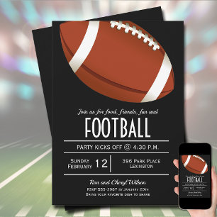 Invitation Football américain