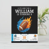 Invitation Football américain Anniversaire Athlète (Debout devant)