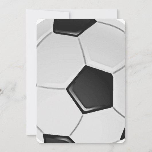 Invitation Football américain de soccer ou d'association (Devant)