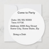 Invitation Football américain de soccer ou d'association (Dos)