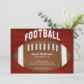 Invitation Football Anniversaire (Debout devant)
