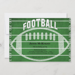 Invitation Football Anniversaire