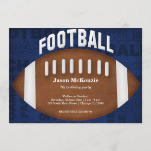 Invitation Football Anniversaire