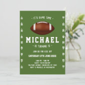 Invitation Football Anniversaire (Debout devant)