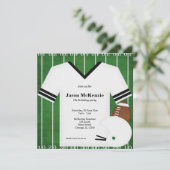 Invitation Football Anniversaire (Blanc) (Debout devant)