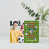 Invitation Football Anniversaire Photo (Debout devant)