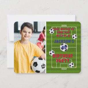 Invitation Football Anniversaire Photo