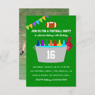 Invitation Football Anniversaire Photo