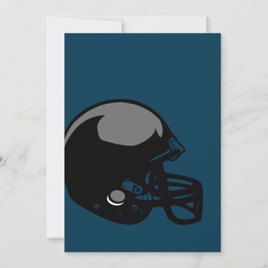 Invitation Football Anniversaire, Première Année En Bas, Jeu  (Dos)