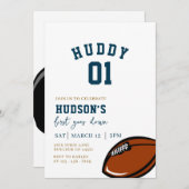 Invitation Football Anniversaire, Première Année En Bas, Jeu (Devant / Derrière)