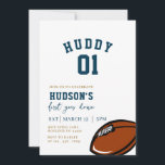 Invitation Football Anniversaire, Première Année En Bas, Jeu<br><div class="desc">Football Anniversaire Invitation,  Première année en bas,  Jeu sur,  Invitation de football,  Editable Invitation de premier anniversaire Modèle,  garçon Invitation d'anniversaire Boho</div>