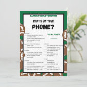 Invitation Football Baby shower Jeu, Soccer - Nom modifiable, (Debout devant)