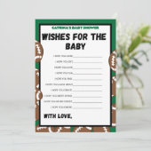 Invitation Football Baby shower Jeu, Soccer - Nom modifiable, (Debout devant)