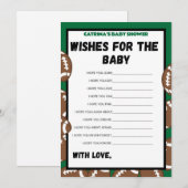 Invitation Football Baby shower Jeu, Soccer - Nom modifiable, (Devant / Derrière)