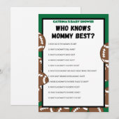 Invitation Football Baby shower Jeu, Soccer - Nom modifiable, (Devant / Derrière)