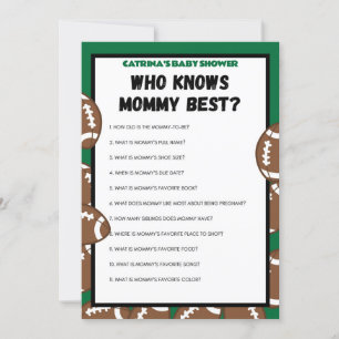 Invitation Football Baby shower Jeu, Soccer - Nom modifiable,