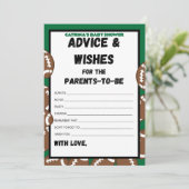 Invitation Football Baby shower Jeu, Soccer - Nom modifiable, (Debout devant)