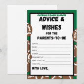 Invitation Football Baby shower Jeu, Soccer - Nom modifiable, (Devant / Derrière)