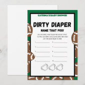 Invitation Football Baby shower Jeu, Soccer - Nom modifiable, (Devant / Derrière)