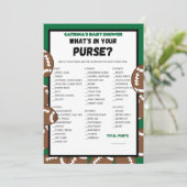 Invitation Football Baby shower Jeu, Soccer - Nom modifiable, (Debout devant)