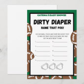 Invitation Football Baby shower Jeu, Soccer - Nom modifiable, (Devant / Derrière)