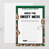 Invitation Football Baby shower Jeu, Soccer - Nom modifiable, (Devant / Derrière)