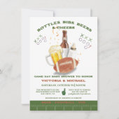 Invitation Football Baby shower Tailgate couples Jour (Devant)