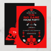 Invitation Football Big Game TV Watch Party (Devant / Derrière)