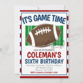 Invitation Football Birthday ANY COLOR COMBO (Devant)