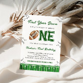 Invitation Football Birthday Party First Year Down