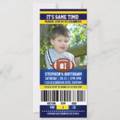 Invitation Football Birthday Photo Template (Devant)
