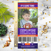 Invitation Football Birthday Photo Template