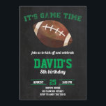 Invitation Football Boy Anniversaire Party Chalkboard Sports<br><div class="desc">Football Boy Anniversaire Party Chalkboard Sports</div>