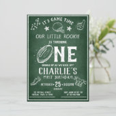 Invitation Football Chalkboard moderne Toutes les étoiles 1er (Debout devant)