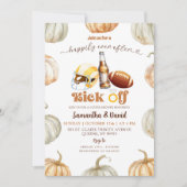 Invitation Football de citrouille pour lancer la douche de co (Devant)