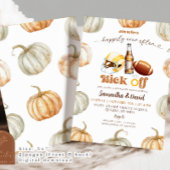 Invitation Football de citrouille pour lancer la douche de co