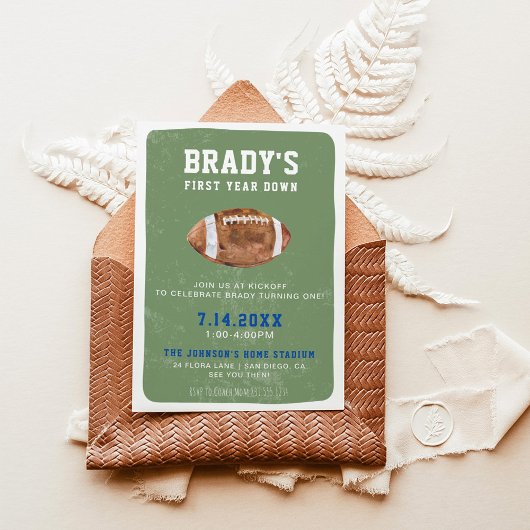 Invitation Football de première année | 1er anniversaire