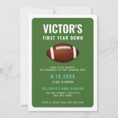 Invitation Football de première année | 1er anniversaire (Devant)