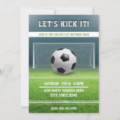 Invitation Football de terrain 1er anniversaire (Devant)