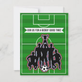 Invitation Football de terrain garçons fête d'anniversaire (Dos)