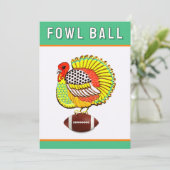 Invitation Football de Thanksgiving (Debout devant)