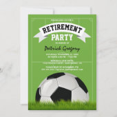 Invitation Football entraîneur Parti de retraite (Devant)