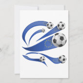 Invitation Football européen (Devant)