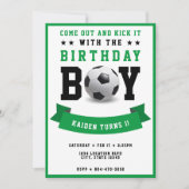 Invitation Football Football Anniversaire Garçon 1er Annivers (Devant)