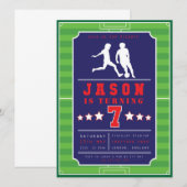 Invitation Football - Football - Garçons - Anniversaire - Inv (Devant / Derrière)