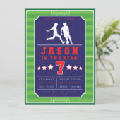 Invitation Football - Football - Garçons - Anniversaire - Inv (Debout devant)