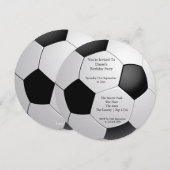 Invitation Football / Football Party (Devant / Derrière)